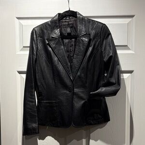 The Limited Black Blazer leather Jacket